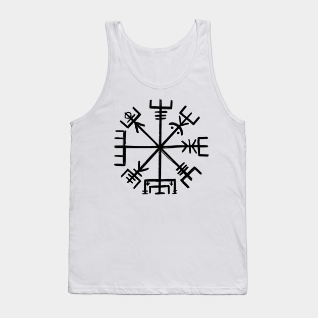 Vegvisir. Viking Compass Tank Top by OccultOmaStore